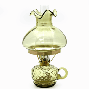 Petrolejová lampa Monika se stínidlem lesní zelená