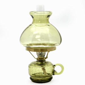 Petrolejová lampa Monika se stínidlem lesní zelená