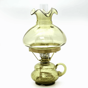 Petrolejová lampa Anna se stínidlem lesní zelená