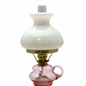 Petrolejová lampa Anna růžová komplet