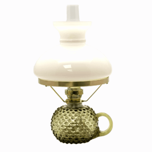 Petrolejová lampa Ema lesní zelená hobnail