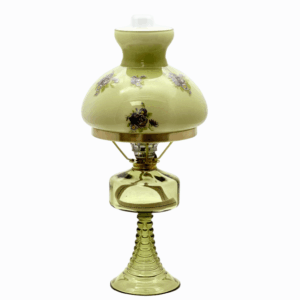 Petrolejová lampa Petra se stínidlem lesní zelená