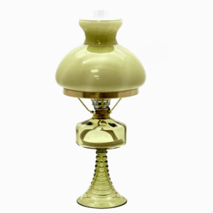 petrolejová lampa Petra se stínidlem lesní zelená