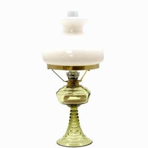 Petrolejová lampa Vanda lesní zelená