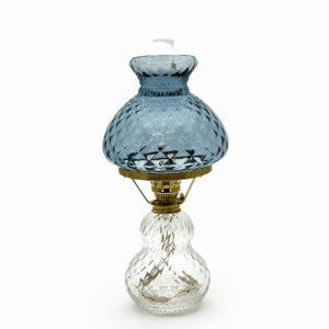 Petrolejová lampa křišťál-modrý kouř