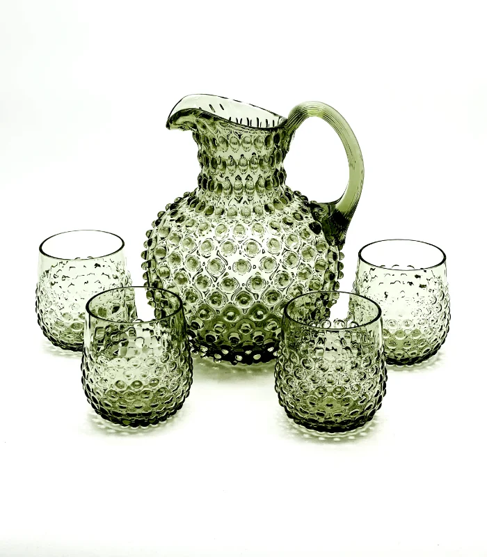 Sklenice 0,2l - Hobnail - Ananas - lesní zelená - Obrázek 2