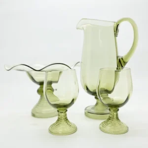 Souprava na stůl - lesní zelená