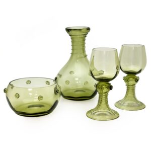 Dárková souprava zdobená lesní sklo