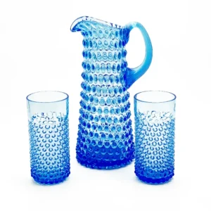 Nápojová souprava Ananas - Hobnail 1+2 - akvamarín