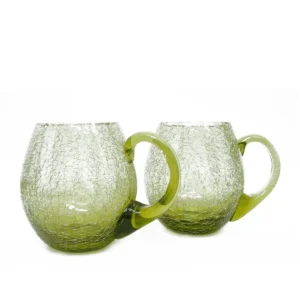 Souprava půllitr 0,5l a třetinka 0,3l - Krakle - lesní zelená