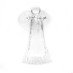 Skleněný Anděl zvonek - 17cm