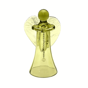 Skleněný anděl - zvonek