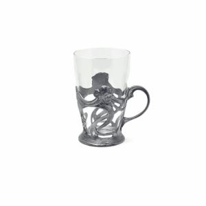 Simax sklenice zdobená cínem