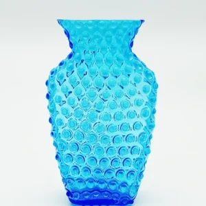 Váza 26cm - Hobnail - Ananas - akvamarín