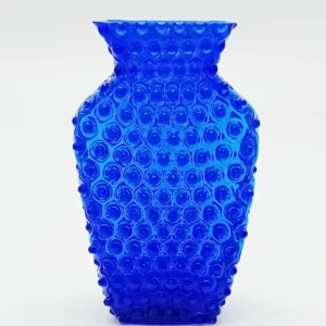 Váza 26cm - Hobnail - Ananas - tmavě modrá
