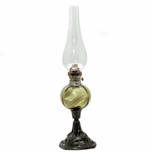 Petrolejová lampa Drahomíra lesní zelená
