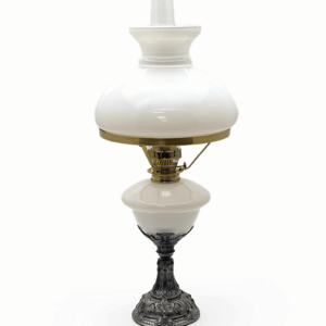 Petrolejová lampa s cínovou nohou