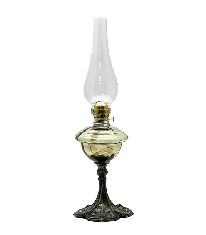 Petrolejová lampa Jasmína - lesní zelená