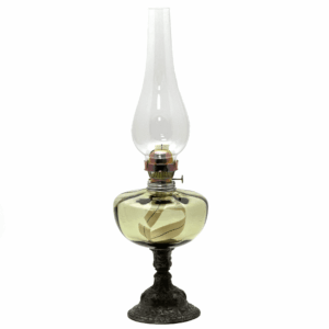 Petrolejová lampa Božena lesní zelená