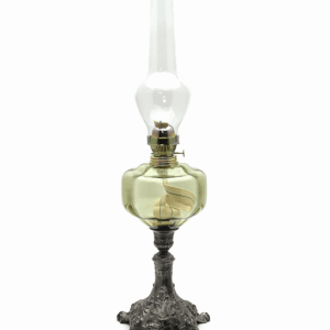 Petrolejová lampa s cínovou nohou