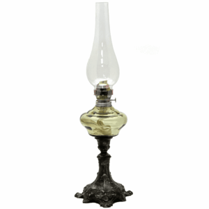 Petrolejová lampa Ivana lesní zelená