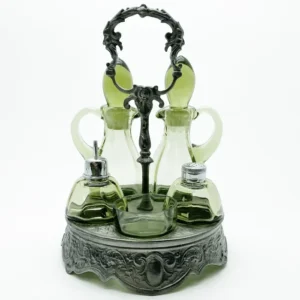 Stolní souprava na koření s cínovou monturou 22cm