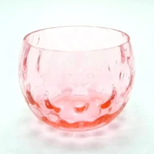 Skleněná mísa růžová oliva