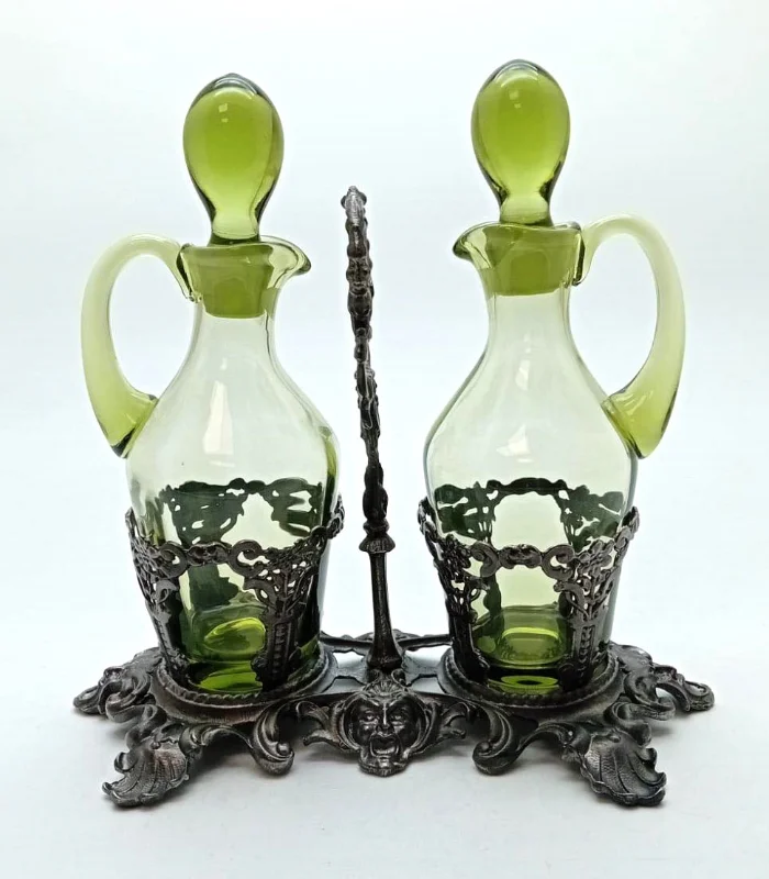 Stolní souprava na koření s cínovou monturou 19cm