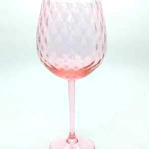 Sklenice 0,5l - Káro - růžová - II. jakost
