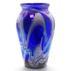 Skleněná secesní váza