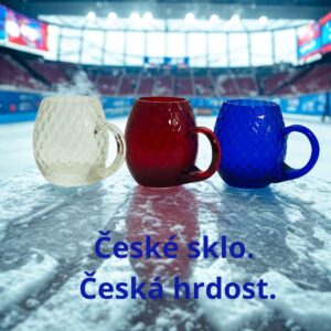 České sklo Česká hrdost souprava národní barvy 0,3l