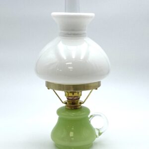 Petrolejová lampa Tereza - Bambus - světle zelená