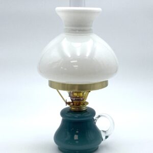 Petrolejová lampa Tereza - Bambus - tyrkysová