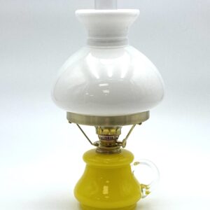 Petrolejová lampa Tereza - Bambus - žlutá