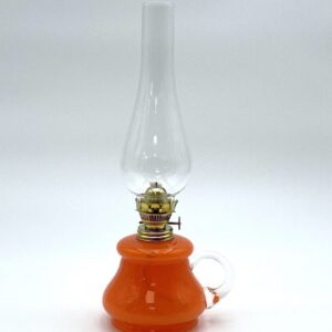 Petrolejová lampa - oranžová 34cm