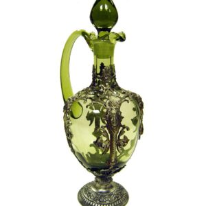 Karafa zdobená cínem - Art Nouveau