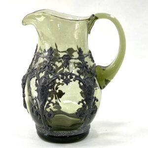 Džbán zdobený cínem - lesní zelená 1,8l