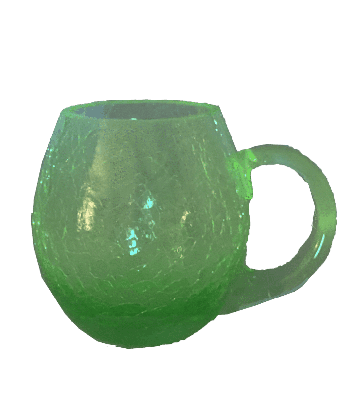 Váza 28cm - Hobnail – Ananas – uranový beryl - Obrázek 2