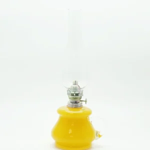 Petrolejová lampa Tereza - Bambus - žlutá