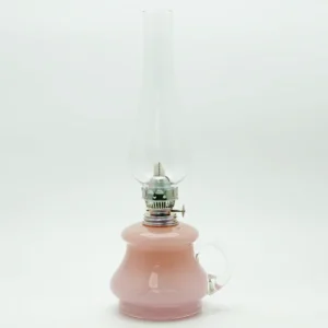 Petrolejová lampa Tereza - Bambus - růžová