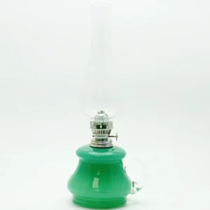 Petrolejová lampa Tereza - Bambus - zelená mint