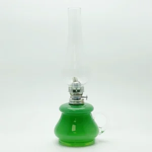 Petrolejová lampa Tereza - Bambus - světle zelená