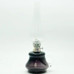 Petrolejová lampa Tereza - Bambus - fialový kouř tmavý