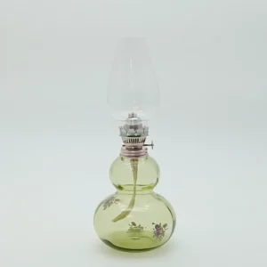 Petrolejová lampa Zuzana - Bambus - lesní zelená - obtisk