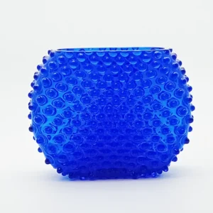 Váza 15cm - Hobnail - Ananas - tmavá modrá