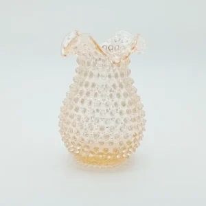Váza 21cm - Hobnail - Ananas - meruňková