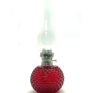 Petrolejová lampa Ema - Hobnail - Ananas - granát