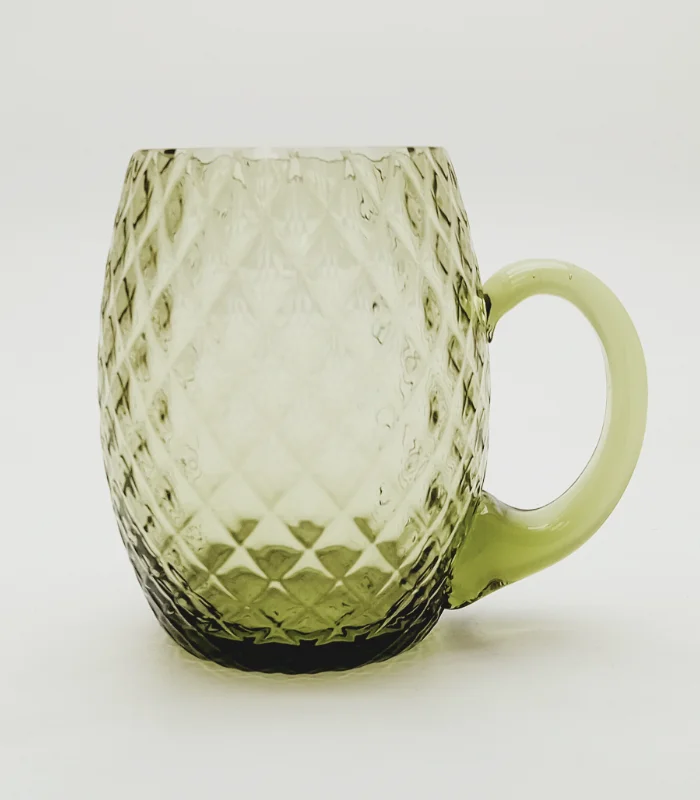 Půllitr 0,5l - Káro - lesní zelená