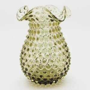 Váza 21cm - Hobnail - Ananas - lesní zelená