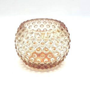 Váza 12cm - Hobnail - Ananas - meruňková